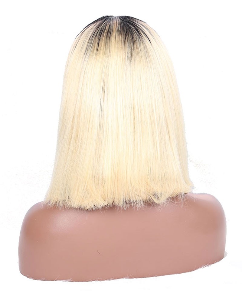 Invisilace Ombre Blonde Bob Wig X Lace Front Human Hair Wig